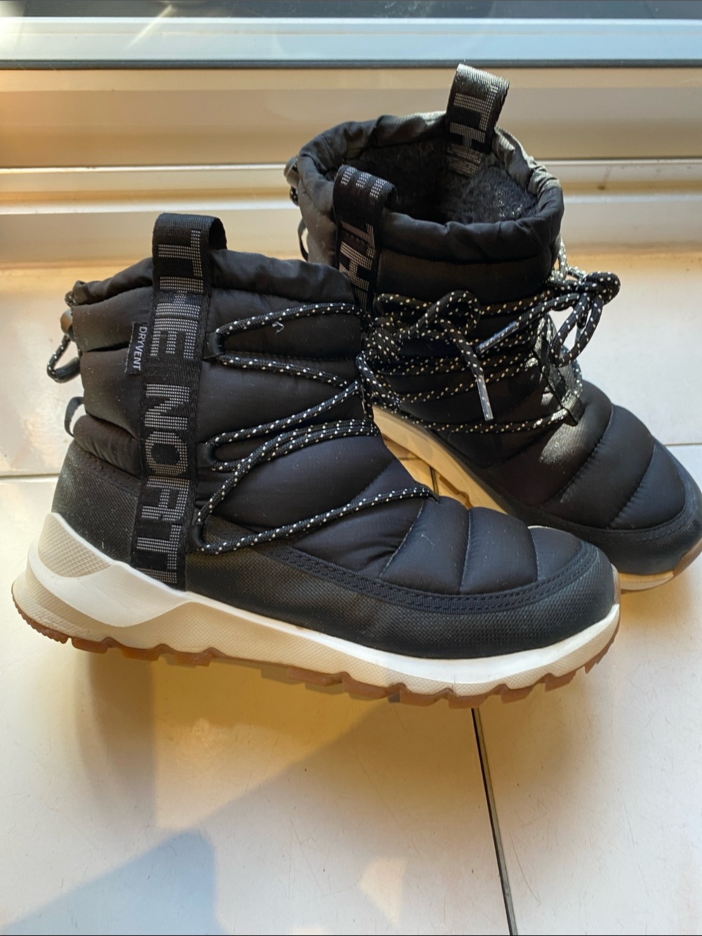 The North Face Black warm Winter Snow Boots